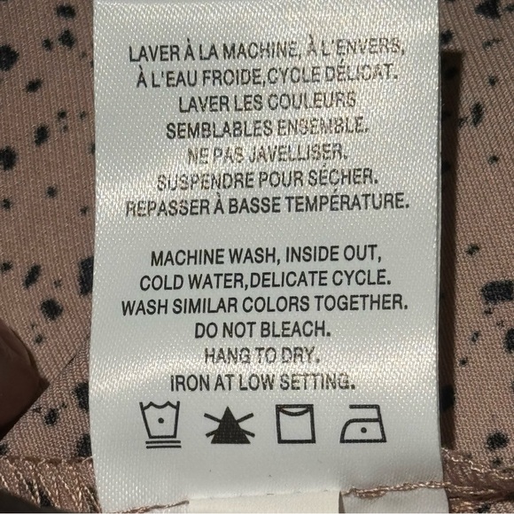 Reitmans Women’s Dress Size XL Champagne Pink Black Specs Spaghetti Straps - Picture 9 of 12